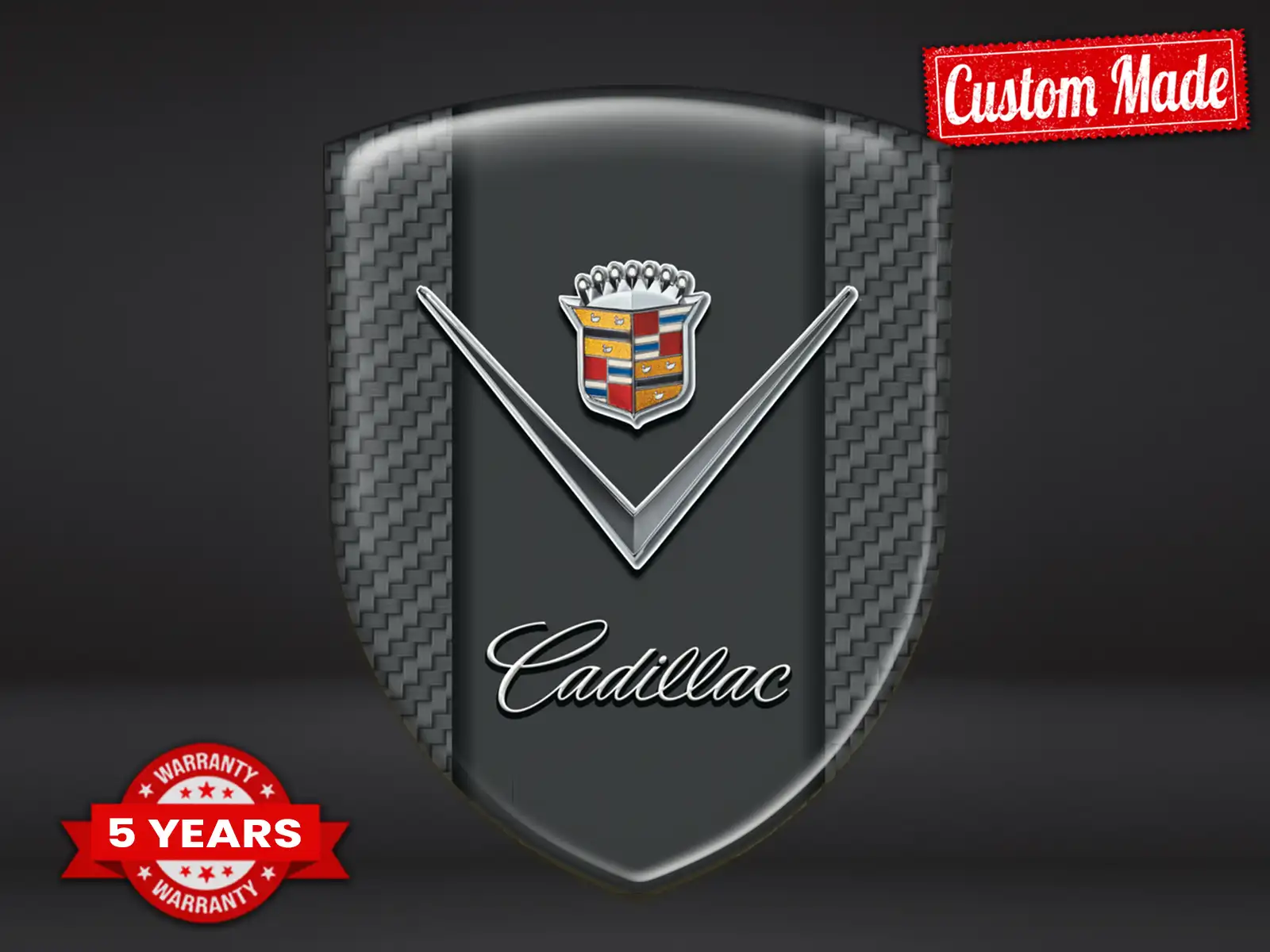 Cadillac Doming Abzeichen Hochwertig Professionell Anpassbar ST